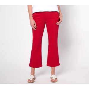 Belle by Kim Gravel Women's Petite Pants 28P Flexibelle Sailor Boot Red A643972